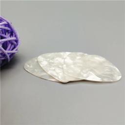 Palhetas de guitarra branco pérola, branco pérola, celulóide, pelctrum, branco em branco, 200pcs, lote, 0,46mm, 0,71mm, 1,0mm - Image 4