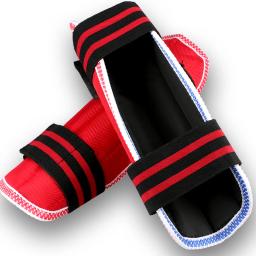 Espessa PU couro caneleiras boxe, Leggings de proteção, equipamentos de artes marciais, Muay Thai Leg, pés Taekwondo, protetores de tornozelo - Image 4