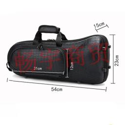 Estojo trompete estilo moda de alta qualidade bolsa de instrumento em bronze mochila portátil reforçada caixa moldada acessórios de trompete - Image 2