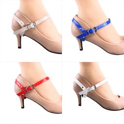 Laços antiderrapantes para sapatos de salto alto, decoração de laços para mulheres, alças de bloqueio, sem gravata, laços para senhora, 1 par - Image 5