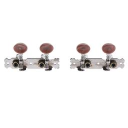 Guitarra botão tuning, marrom sintonizadores chave para ukulele, ukulele, 4pcs - Image 2