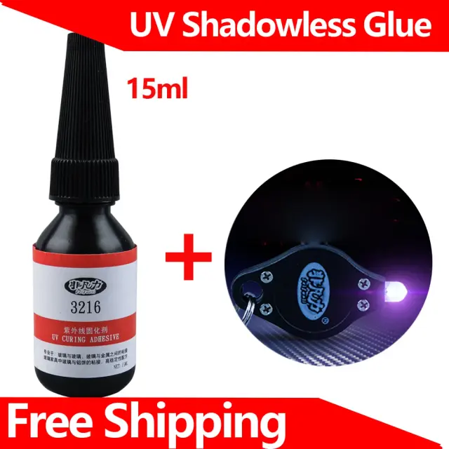 Cola UV de secagem rápida para vidro: cola sem sombras e colagem invisível