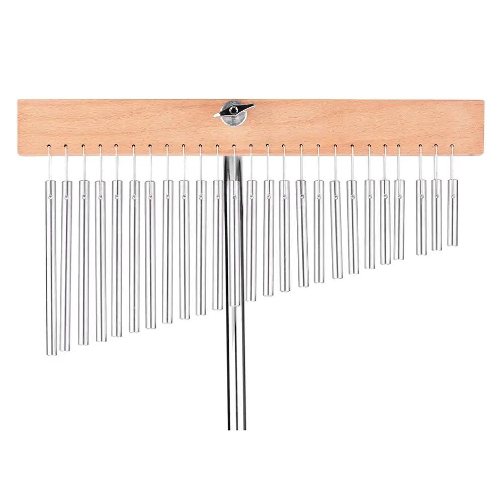 Carrilhão de mesa com suporte de madeira, instrumento de percussão musical, 20 barras, fileira única, criança e adulto, 25 tons - Image 1
