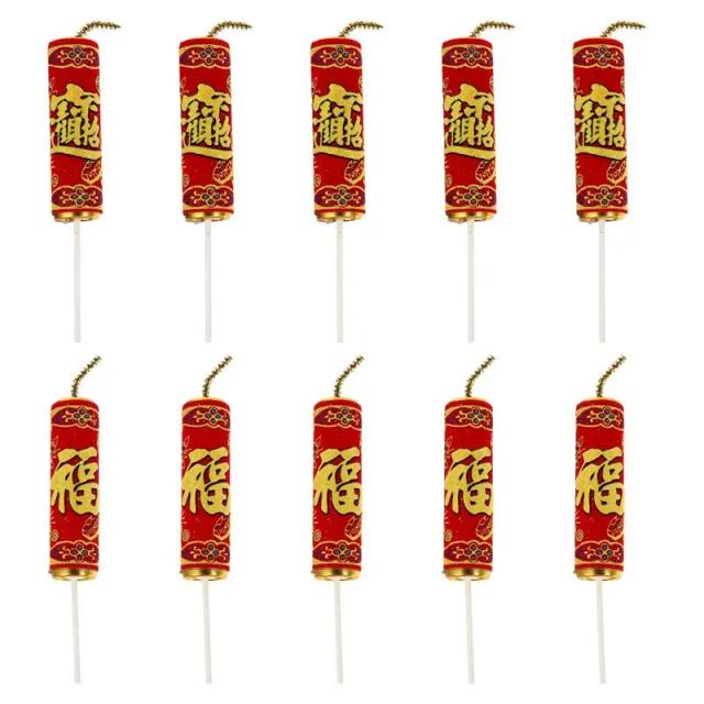 Bolo de Aniversário Encantador com 10 Peças: Ornamentação, Lembrancinhas e Cartões Personalizados para Festas e Celebrações