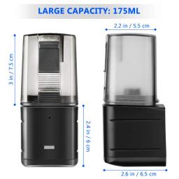 Aquário com temporizador automático programável para peixes, 175ml, alimentador com temporizador automático para o fim de semana ou feriado com 2 dispensadores de comida para peixes - Image 6
