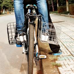 Rockbros-cesta de bicicleta dobrável, cesto com fio de metal, grande capacidade, para ciclismo, mtb - Image 5
