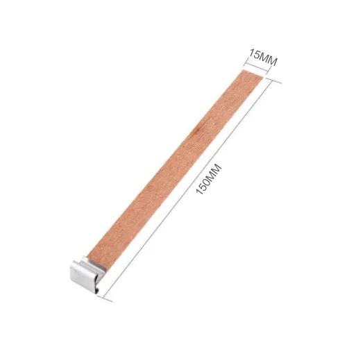 Kit de 10 Peças de Pavios de Cera de Madeira para Velas Artesanais