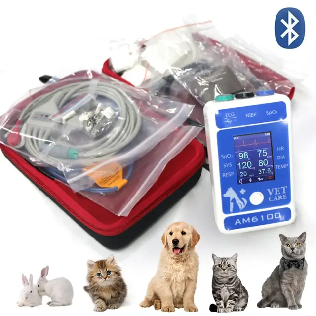 Monitores Bluetooth Portáteis para Pressão Arterial, ECG, SpO2 e Temperatura em Animais de Estimação: Soluções Eficazes para Clínicas e Hospitais Veterinários