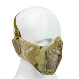 Men's Tactical Half Face Máscara Protetora, Respirável Máscara de Esportes, Proteção de Ouvido, Caça, Tiro, Paintball - Image 3
