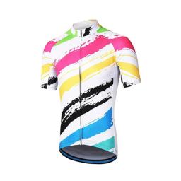 Camisola de ciclismo para homens, manga curta, respirável, secagem rápida, MTB, bicicleta de estrada, verão - Image 5
