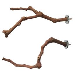 2021 pássaro poleiro animais de estimação papagaio pássaros em pé vara aves brinquedos de madeira natural pássaro gaiola poleiro mordida garra jogando brinquedo para papagaios - Image 3