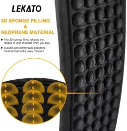 LEKATO-LGS-1 Ajustável 3D Esponja Enchimento Guitar Strap Belt, baixo elétrico Belt, 3.5 "Wide com 6 Escolhas - Image 5