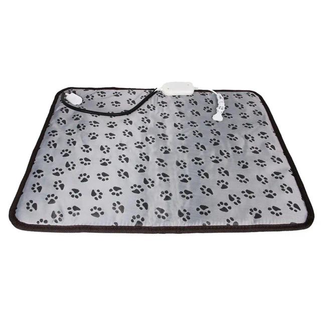 Almofada de aquecimento elétrica à prova d'água para cães e gatos, ajustável e anti-mordida, ideal para cama e cadeira.