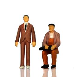 Modelo de construção de pessoas, miniaturas de passageiros, trem de paisagem, personagem diy: 100: 100/1 de escala, cor mista, modelo de brinquedo - Image 6
