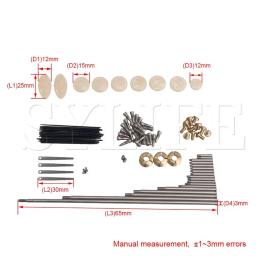 Conjunto de parafusos para saxofone, kit de manutenção de saxofone alto com botão em chave branca, instrumento de sopro, ferramentas de reparo diy tipo b - Image 4