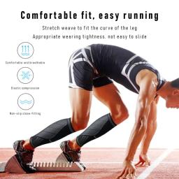 Aquecedores de perna de compressão masculino, suporte elástico, corrida, futebol, esporte, basquete, voleibol, ciclismo, aquecedores de perna, 1pc - Image 2