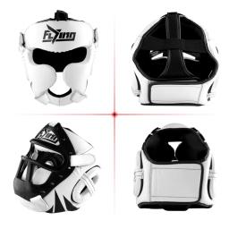 Protetores de cabeça de capacete de couro de pu de grau, adultos e crianças, competição profissional, arnês, mma muay thai, kickboxing, proteção de cabeça - Image 1