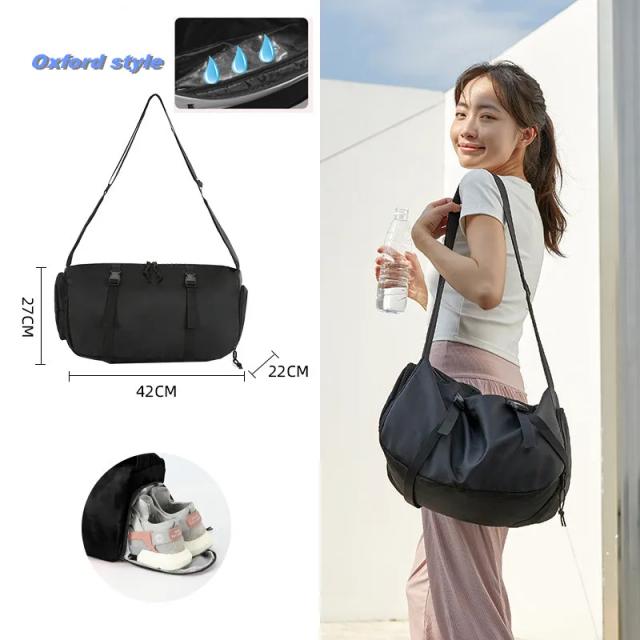 Bolsa de Ombro Masculina à Prova d'Água para Fitness, Atletismo e Viagens de Fim de Semana