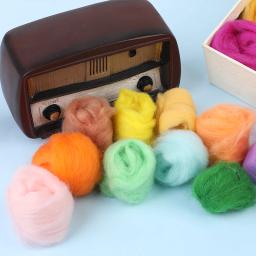 MIUSIE-Kit Multicolor De Feltragem De Agulha, Ferramentas De Feltragem De Lã, Conjunto De Agulha De Feltro Artesanal, Materiais De Tecido, Acessórios, Embalagem - Image 6