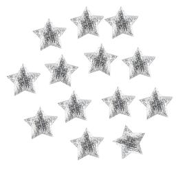100 pces 20mm natal floco de neve confetes de prata de ouro cinco pontas estrela papel sucata festa de casamento decoração confetes ano novo - Image 5