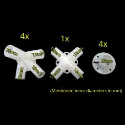 Tenda Peças para acampamento ao ar livre Peças sobressalentes Tenda plástica Pés Canto Acessórios para Camping 40x40mm 9Pcs - Image 4