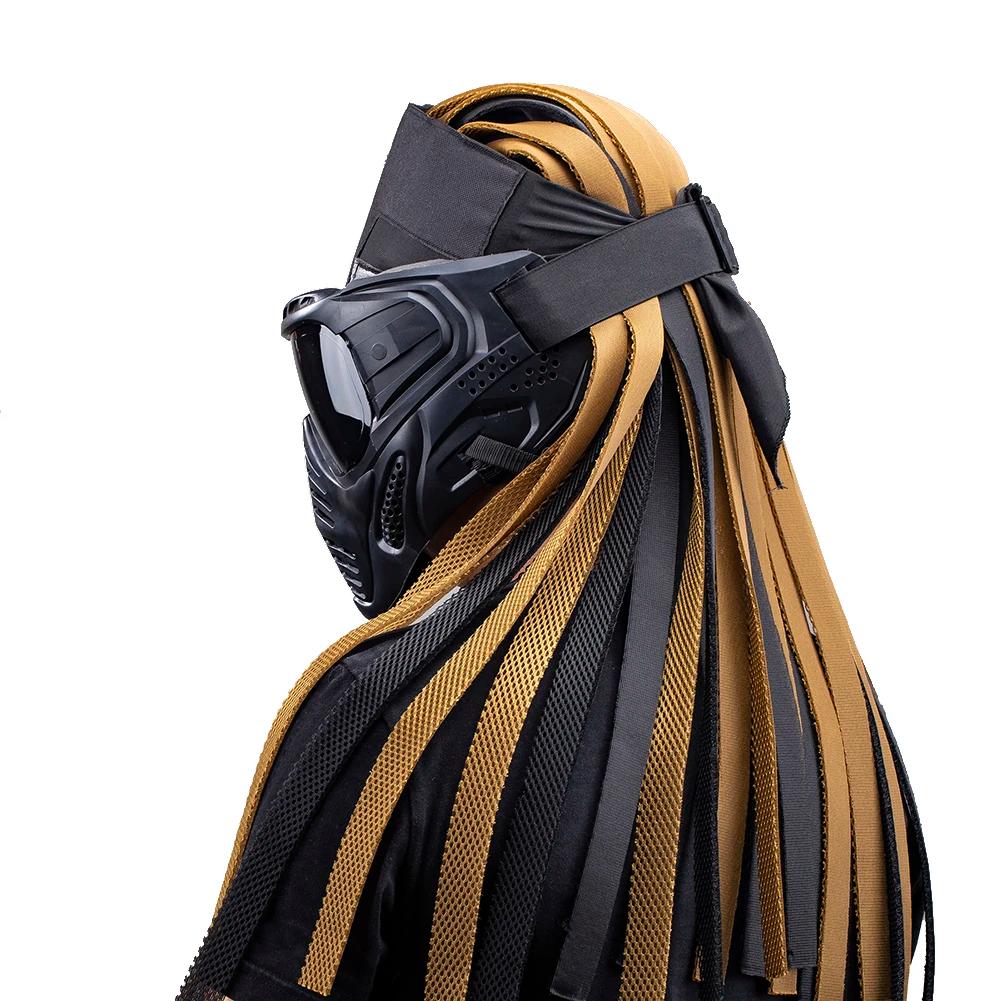 Tático capacete de caça ao ar livre airsoft paintball acessórios indy sujo trançado testa proteção máscara capacete cosplay adereços - Image 1