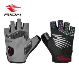 RION-Luva de Ciclismo Gel Anti-Choque Masculina, Luvas Esportivas Metade do Dedo, Ginásio Fitness Bicicleta MTB Motocicleta Sem Dedos, Verão - Image 1