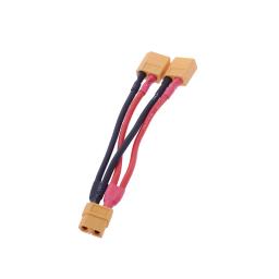 Arnês para conector de bateria xt60, cabo conector paralelo com extensão dupla, fio de silicone e bateria xt60, 1 peça - Image 2