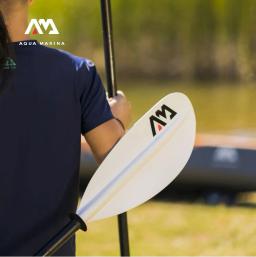 Aqua marina novo KP-1 liga de alumínio canoagem paddle 4-seção dupla bladed 230cm remo remos kayak inflação barco deriva peças - Image 4