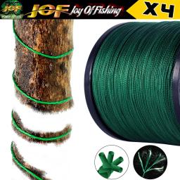 JOF-Linha De Pesca Trançada, Linha De Pesca Durável Multifilamento, Ferramenta De Pesca PE, 4 Vertentes, 300 m, 100m - Image 4