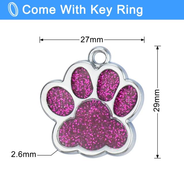 Placa de Identificação Personalizada em Aço Inoxidável para Cães e Gatos com Nome e Telefone