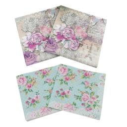 Guardanapos de papel impresso para decoração de eventos e festas, Guardanapos para decoração de tecidos 33cm * 33cm 20 pçs/lote - Image 2