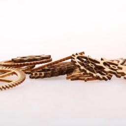 36 peças formas de madeira mista artesanato arte diy enfeite steampunk - Image 3