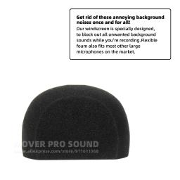 Para zoom h4n h 4 h4 n windscreen recorder mic anti pop filtro de tela espuma brisa microfone esponja windproof vento escudo - Image 3