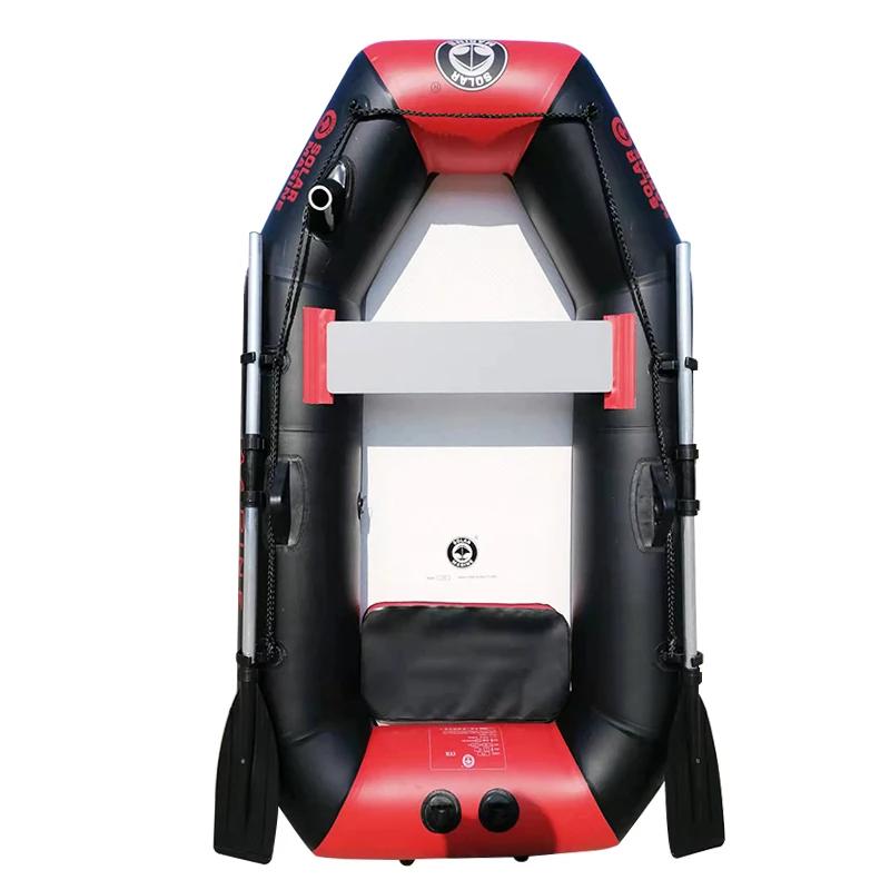 1 pessoa 175 cm remo inflável pvc barco de pesca caiaque canoa jangada bote hovercraft parte inferior da plataforma de ar com acessórios livres - Image 1