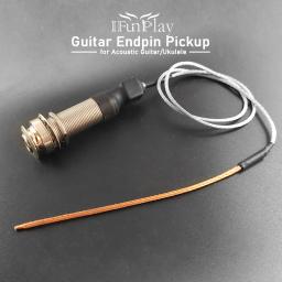 Cilindro portátil guitarra endpin captador ponte sela eq piezo captador 6.35mm jack soquete com ukulele captador acústico piezo macio - Image 1
