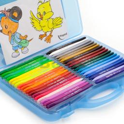 Maped-lápis de plástico rígido sem sujeira para crianças, conjunto de canetas coloridas grafite, material de arte para desenho, 12/24/36 cores - Image 4