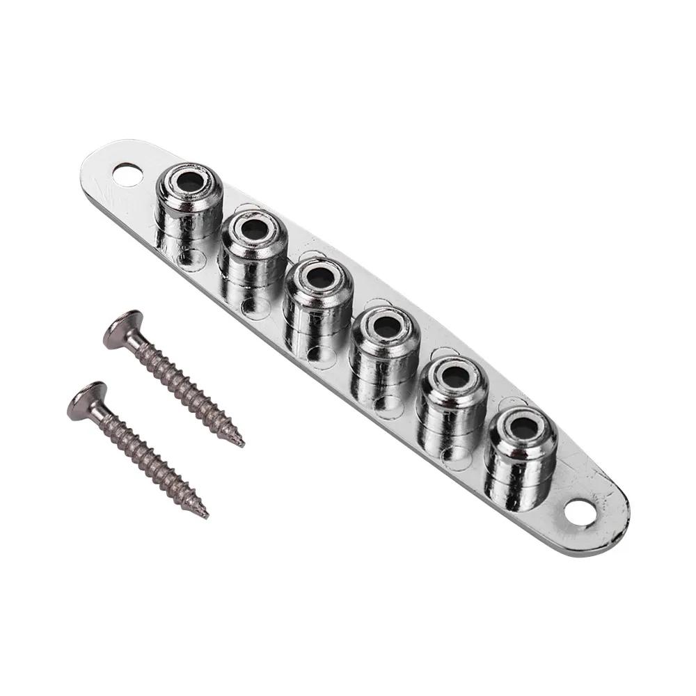 Peças de guitarra elétrica, ponte de metal, corda através de corpo, ferrolhos, placa de substituição - Image 1