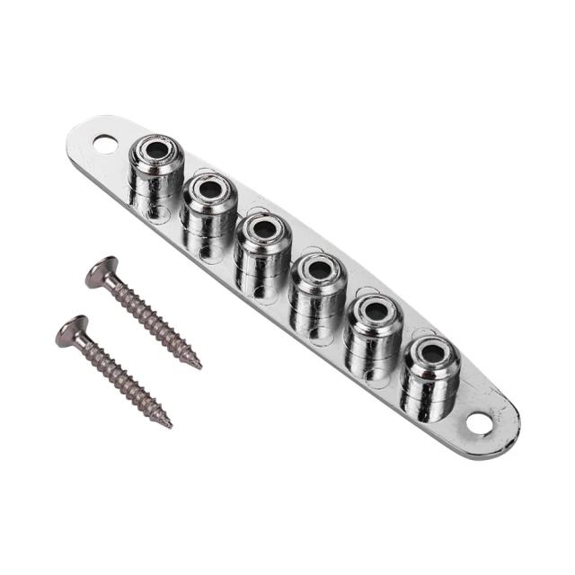 Ponte de Metal para Guitarra Elétrica com Corda Através do Corpo e Acessórios Inclusos