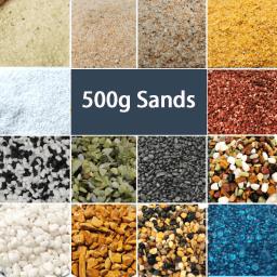 Areia de cristal natural para aquário, Pedra decorativa, Aquário Aquático Tartaruga Areias, Paisagismo Inferior, 500g - Image 1