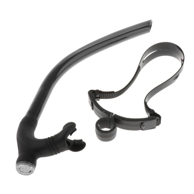 Snorkel para Mergulho: Tubo de Respiração com Válvula de Purga para Natação em Piscina e Água Aberta