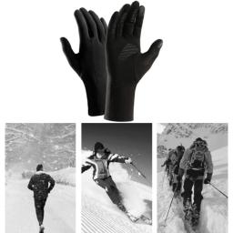Inverno ao ar livre quente luvas de esqui à prova de vento touchscreen unisex bicicleta escalada esportes ao ar livre poliéster mãos protetor - Image 5