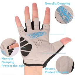 Luvas de ciclismo para homens e mulheres, protetor antiderrapante de gel, acessórios à prova de choque para o verão, montanha, equitação, ciclismo - Image 4