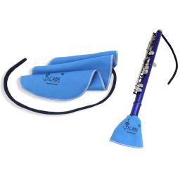 Pro 2 peças pano de limpeza, pano de polimento, com alça, para flauta saxx, trompete, clarinete, limpeza manutenção - Image 5