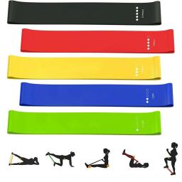 Faixa elástica de resistência para ioga, pilates, borracha, fitness, mini laço, terapia, treinamento, malhação - Image 5