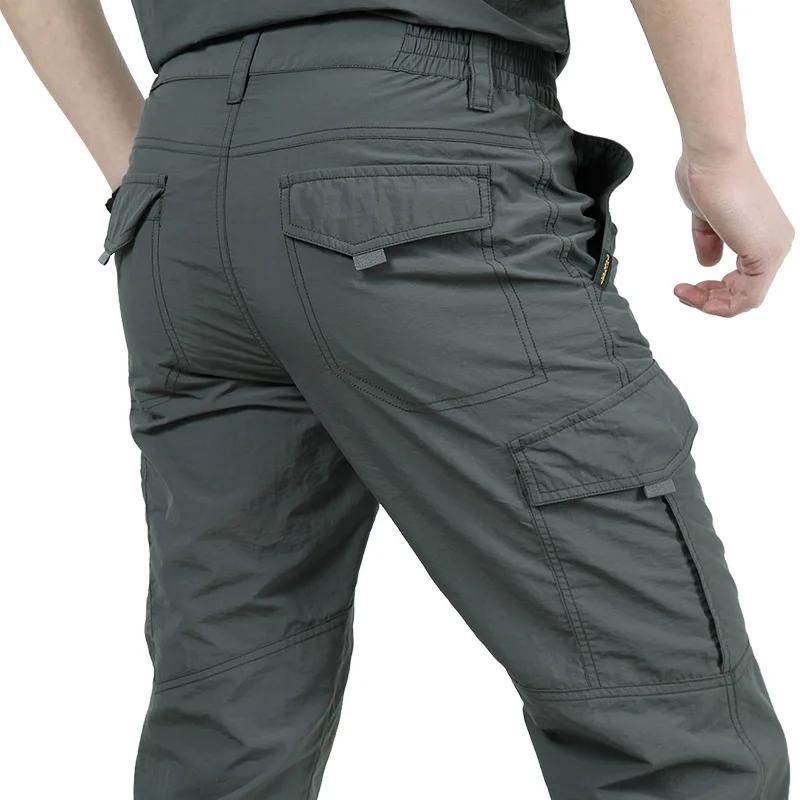 Calças de caminhada impermeáveis para homens, roupa ao ar livre seca rápida, alpinismo, pesca, exército, trekking, esporte, verão, 2020 - Image 1