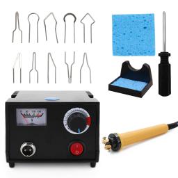 Máquina De Pirografia Queima De Madeira Kit, Caneta Queimador De Madeira, Cabaça Artesanato Ferramenta com Soldagem Fio Superior, Temperatura Ajustável, Ponta Do Fio - Image 1