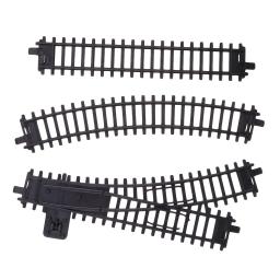 26x acessório diy 1/87 ho modelo de plástico trem ferroviário kits de trilhos presente - Image 2