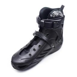 Patins redondos de lâmina de gelo, em linha, para campo interno, uso ao ar livre, inverno, lago, superfície, patinação de velocidade, branco, preto, faca de aço - Image 5