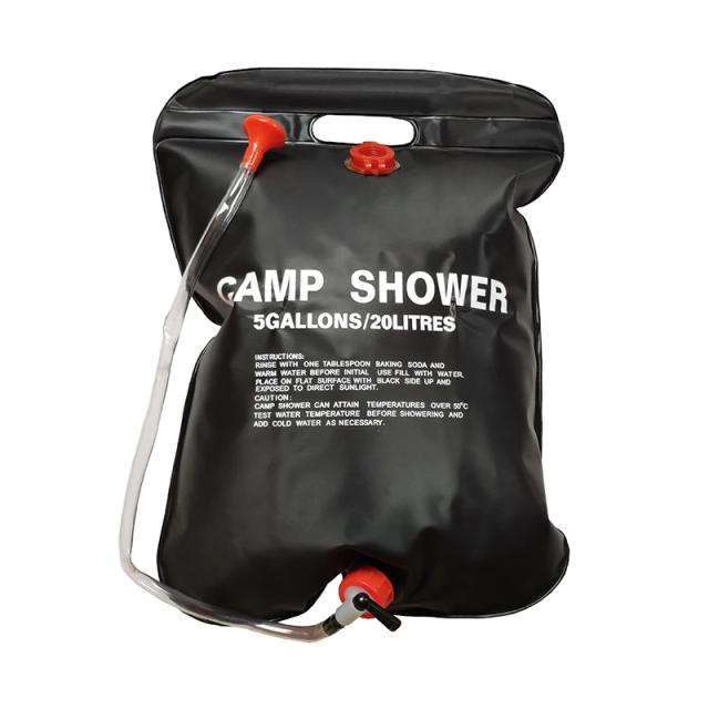 Saco de Chuveiro Solar Portátil para Acampamento - Dobrável e Aquecido para Viagens, Caminhadas e Escaladas na Natureza